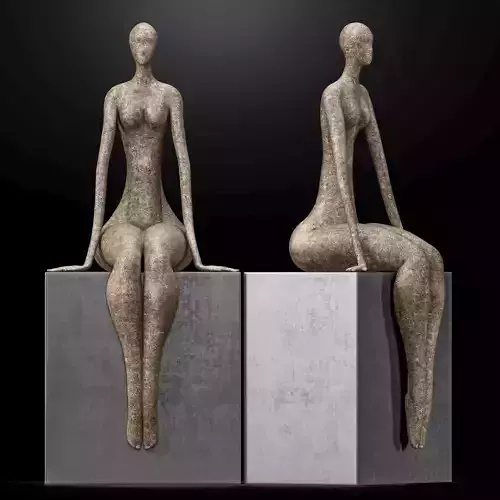 Marie-Madeleine Gautier Saint Lucia Sculpture Park 3D model