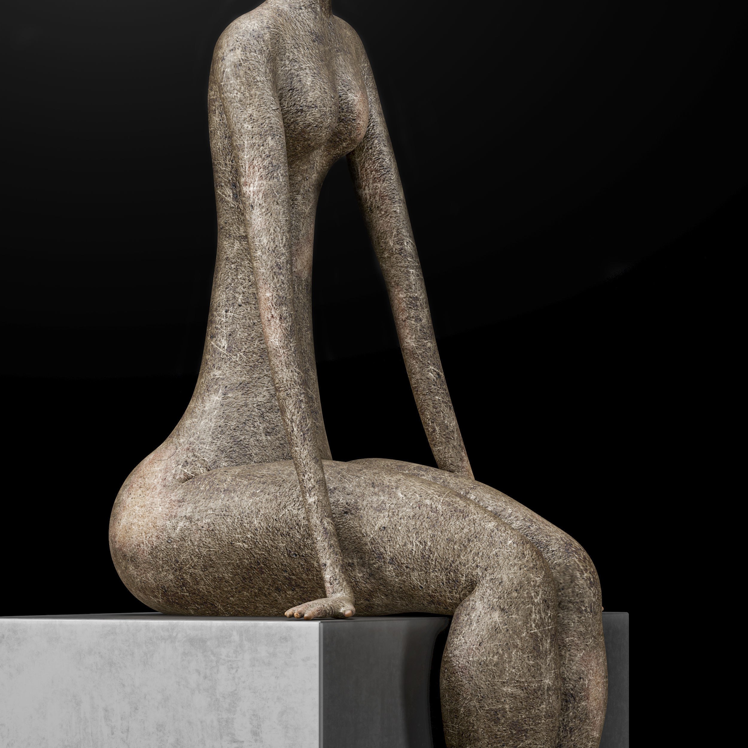 Marie-Madeleine Gautier Saint Lucia Sculpture Park 3D model_1