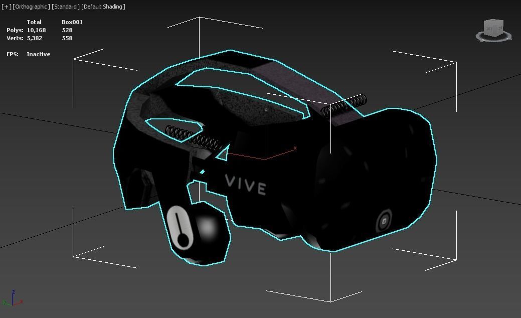 HTC VIVE Low-poly 3D model_4