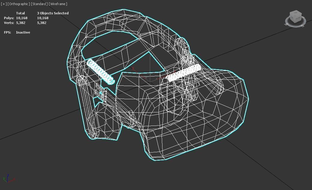 HTC VIVE Low-poly 3D model_6
