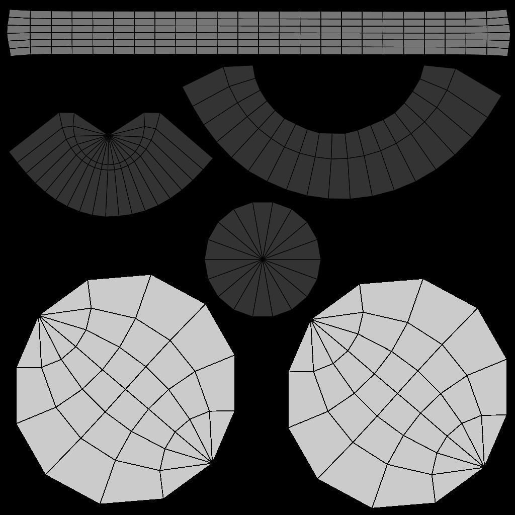 ruffle choker woman collar v1 3D model_15