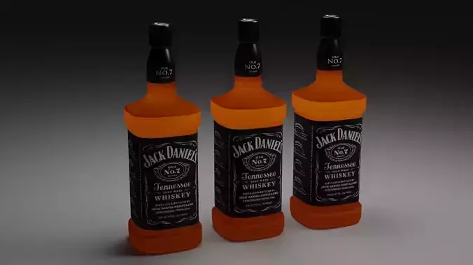 Jack Daniels Whiskey bottle model