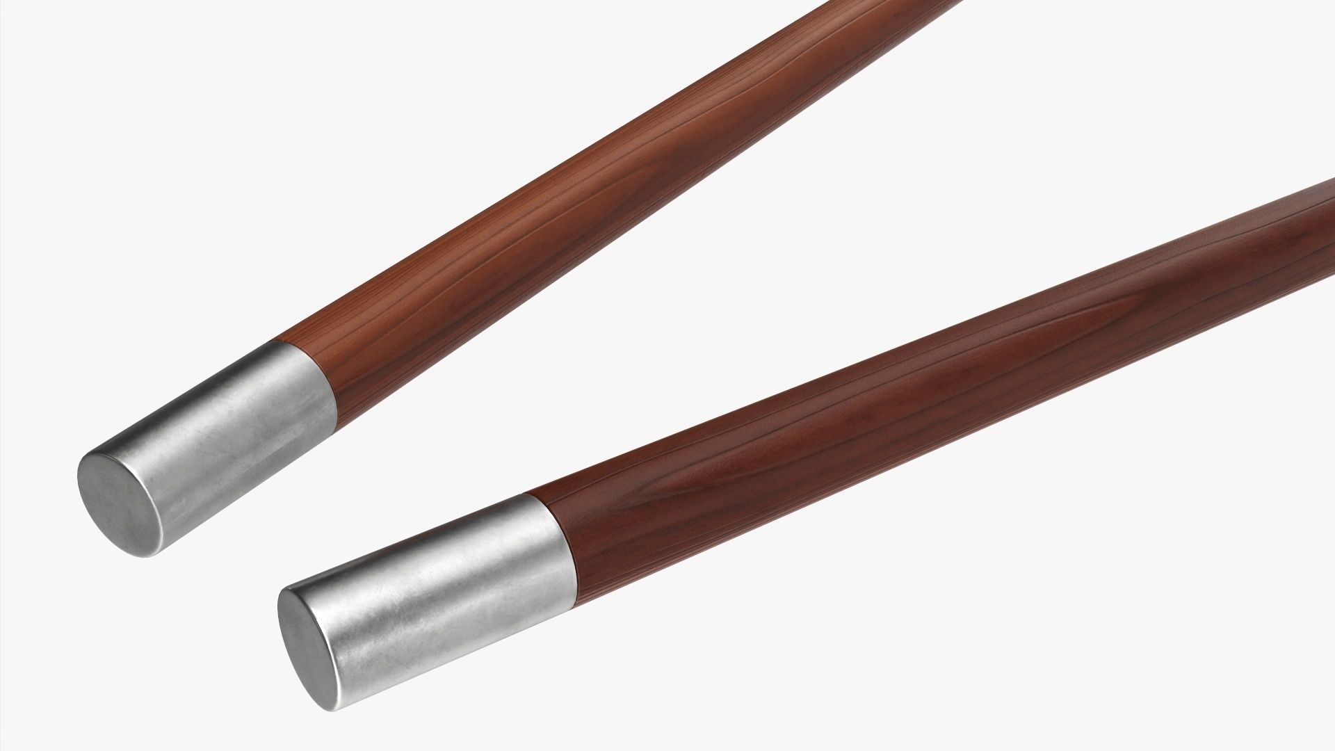 Single blade axe pair 3D model_3