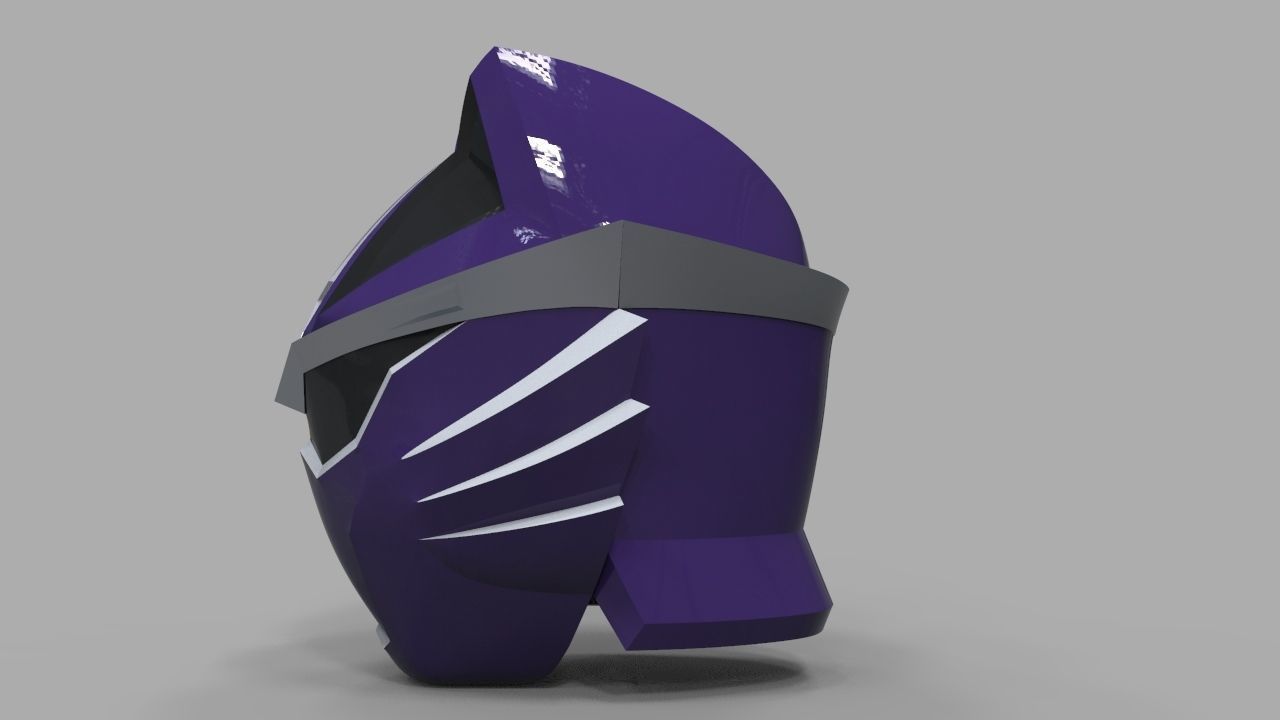 Power Ranger Jungle Fury Violet Ranger Helmet 3D print model_2