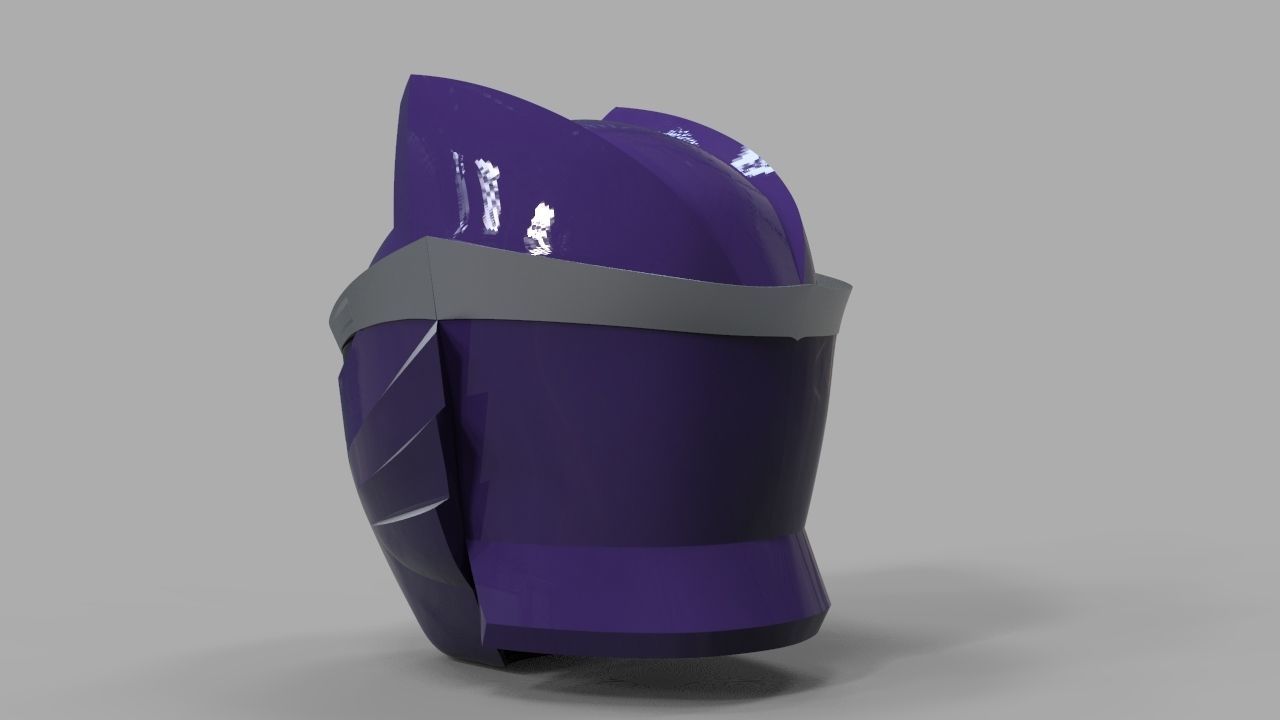 Power Ranger Jungle Fury Violet Ranger Helmet 3D print model_3