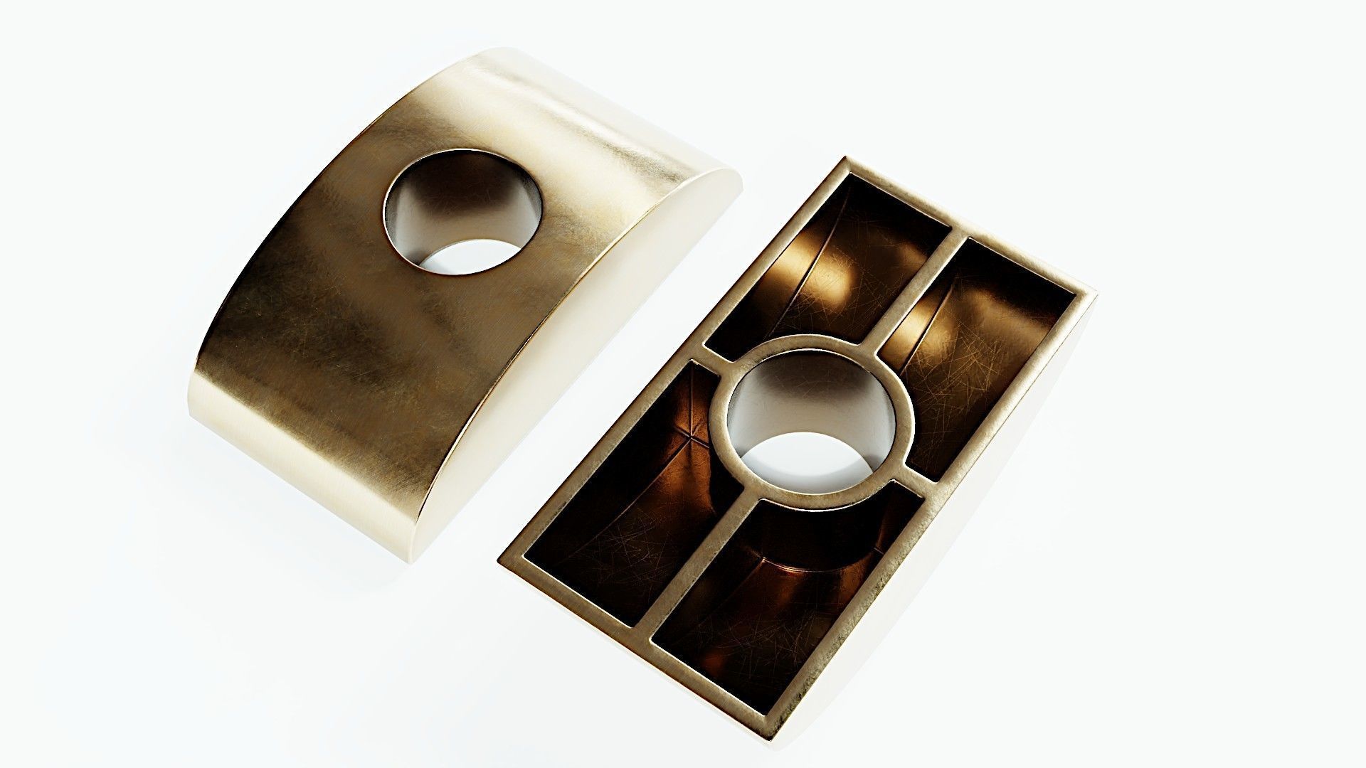 Collection of 21 rivets pins studs and washers 3D model_12