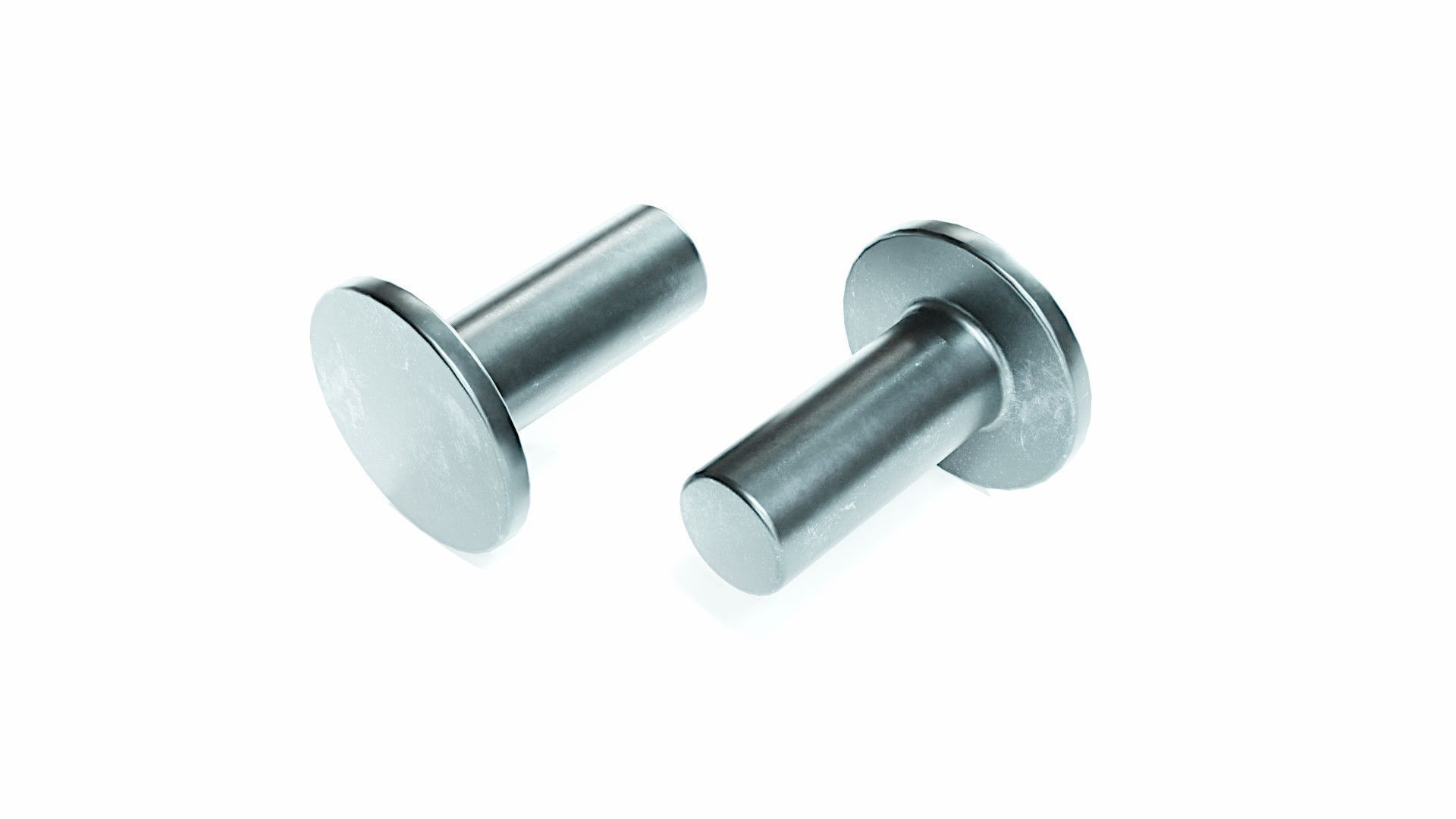 Collection of 21 rivets pins studs and washers 3D model_17