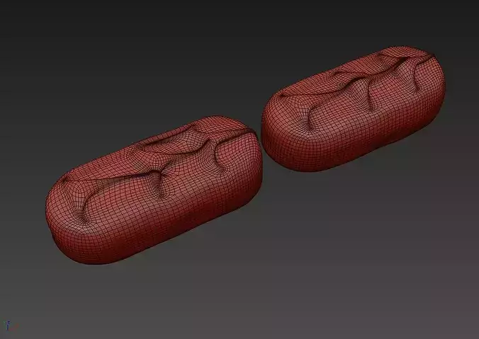 Bounty Chocolate Bar 3D model 7