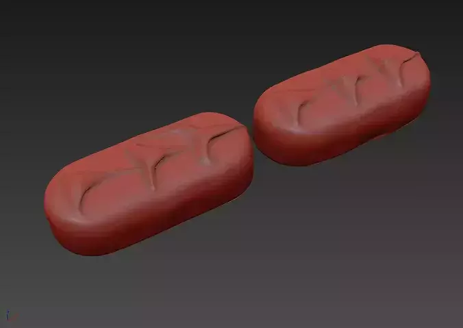 Bounty Chocolate Bar 3D model 5