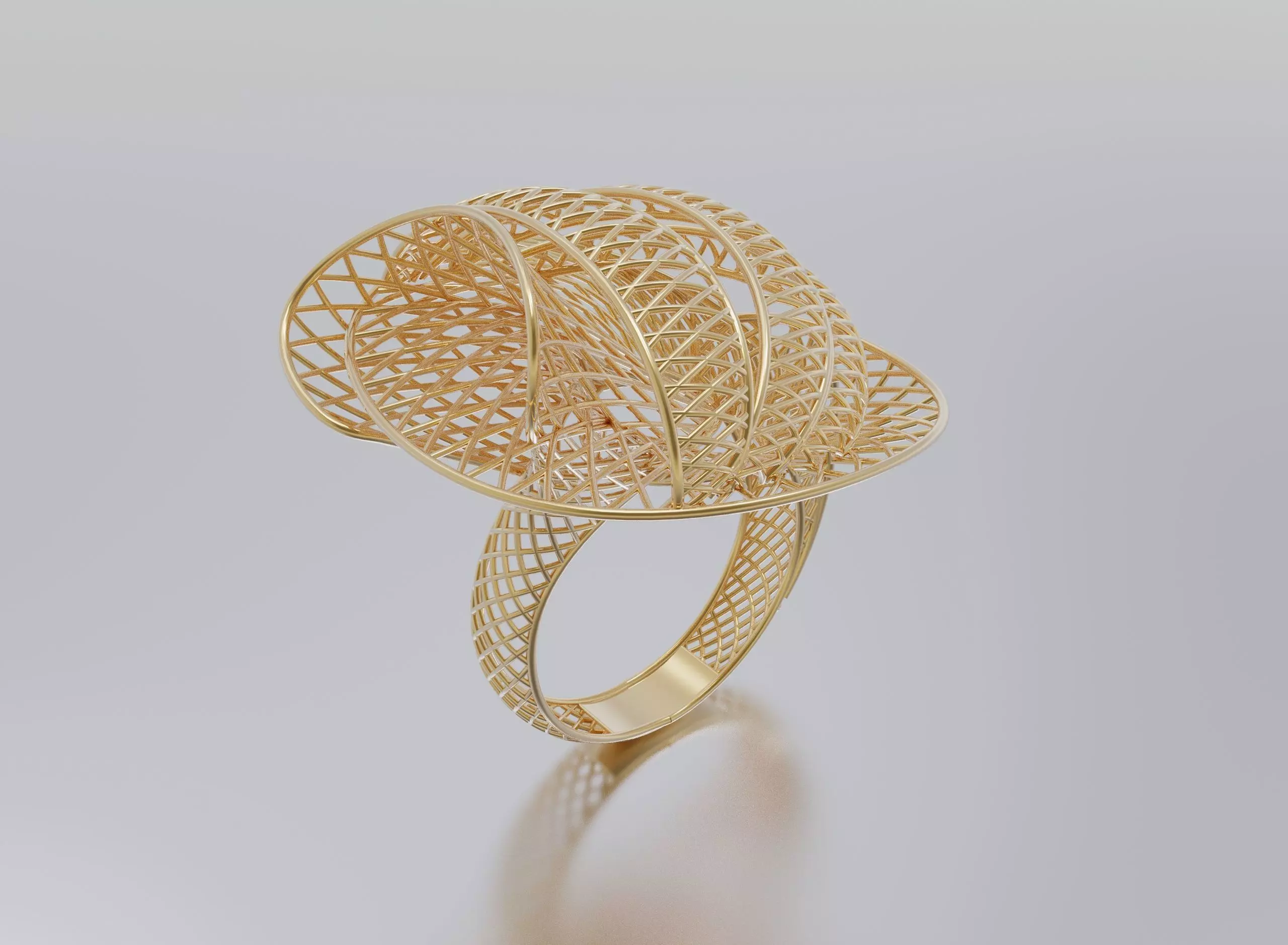 woman ring 3D print model