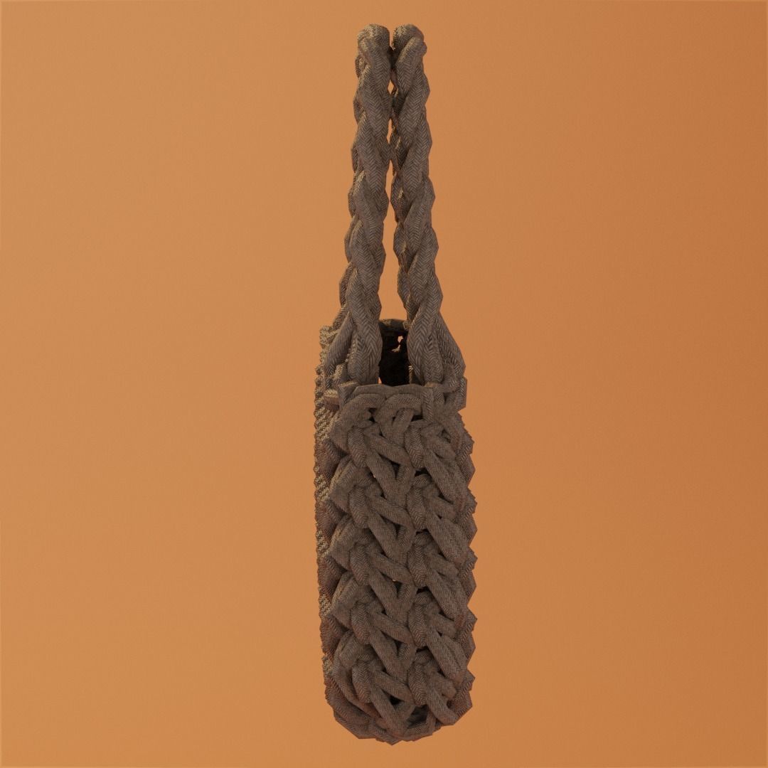 weave bag 2 colors 3D Model Collection_11