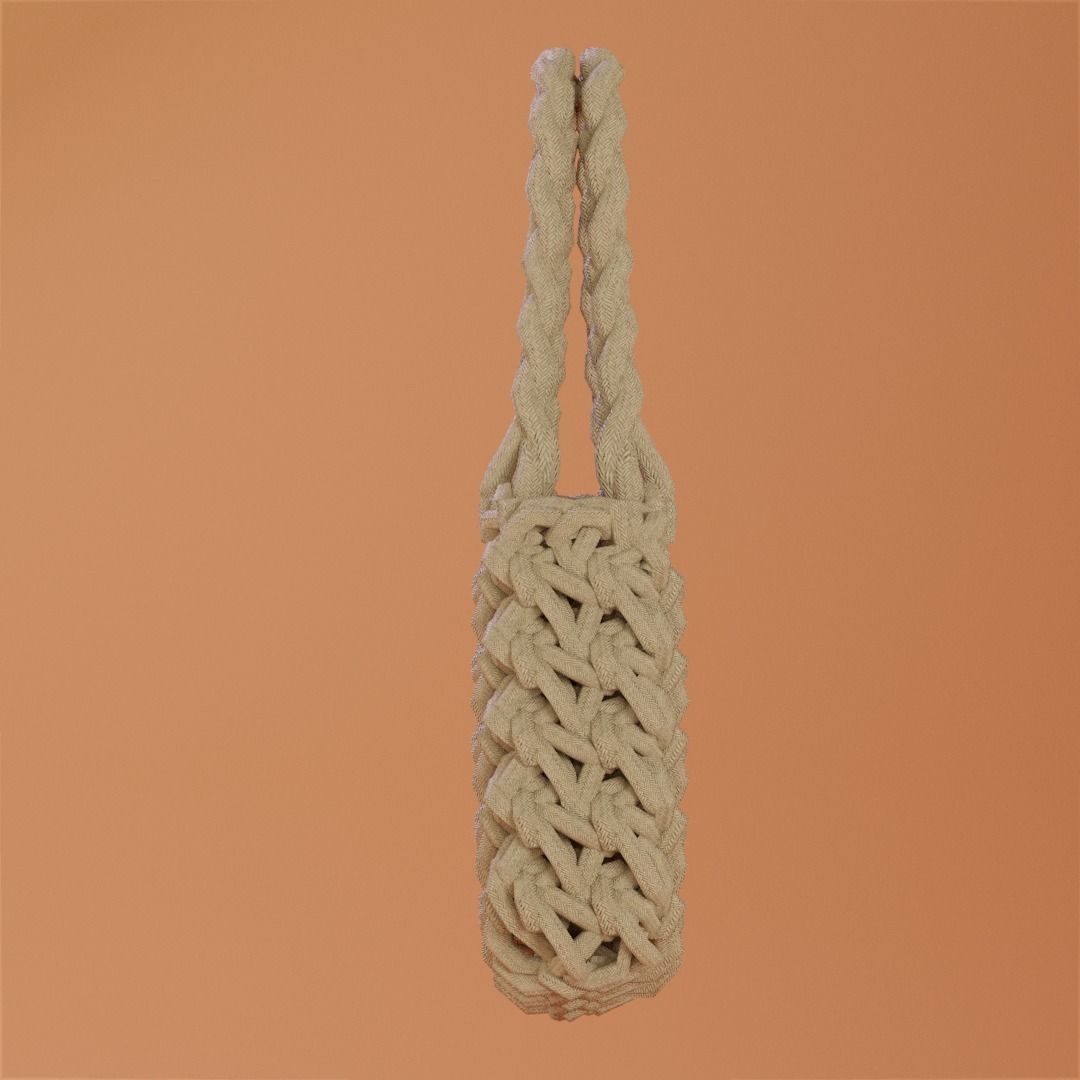 weave bag 2 colors 3D Model Collection_5