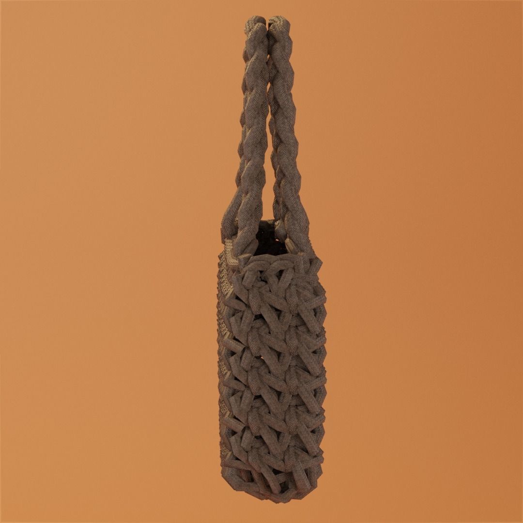 weave bag 2 colors 3D Model Collection_15