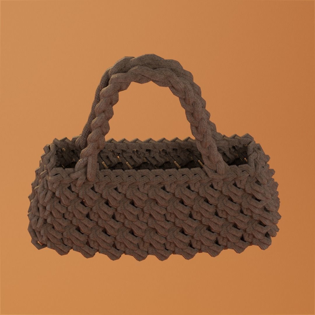 weave bag 2 colors 3D Model Collection_17