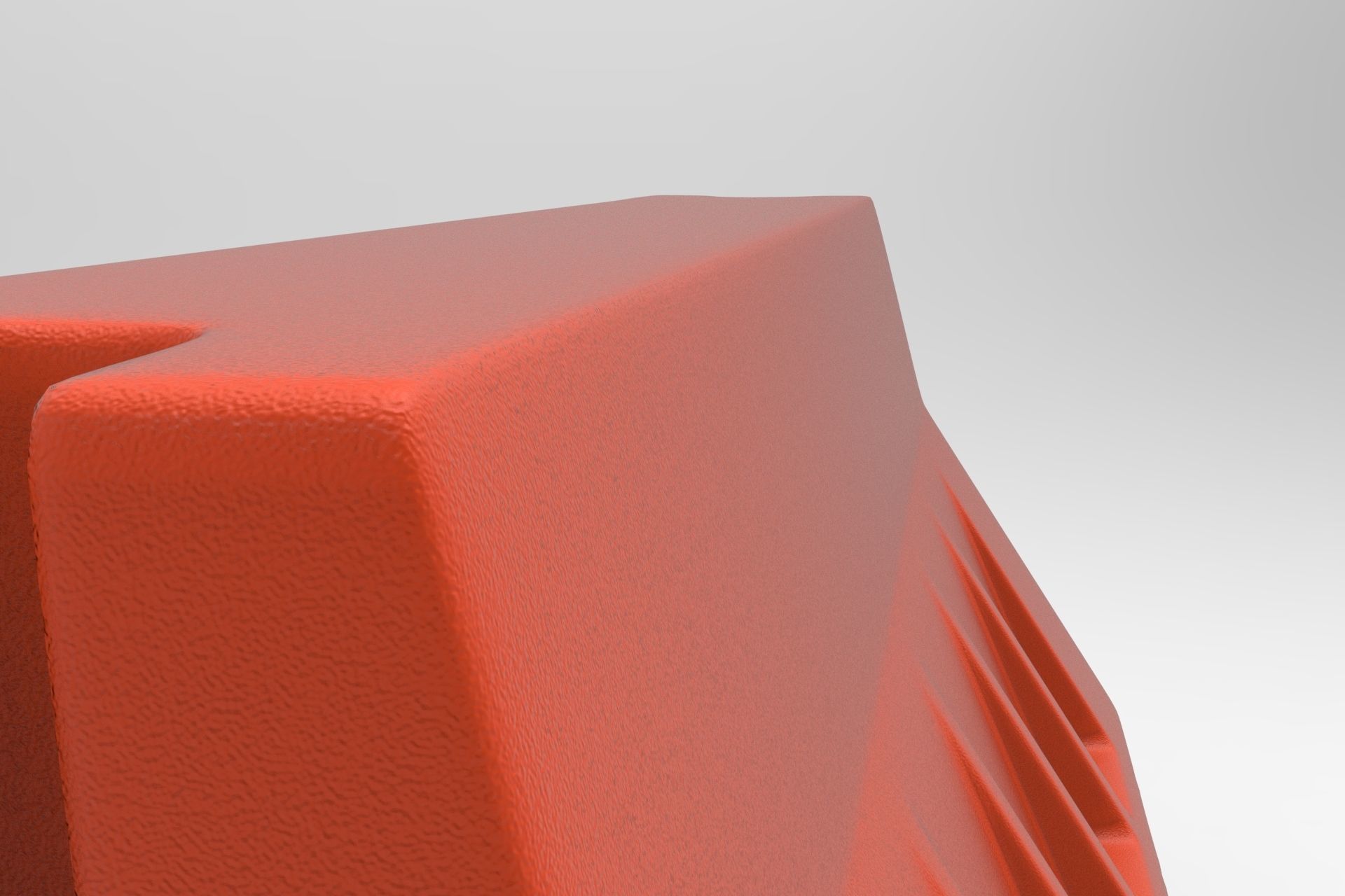 Traffic Barrier Low-poly 3D model_3