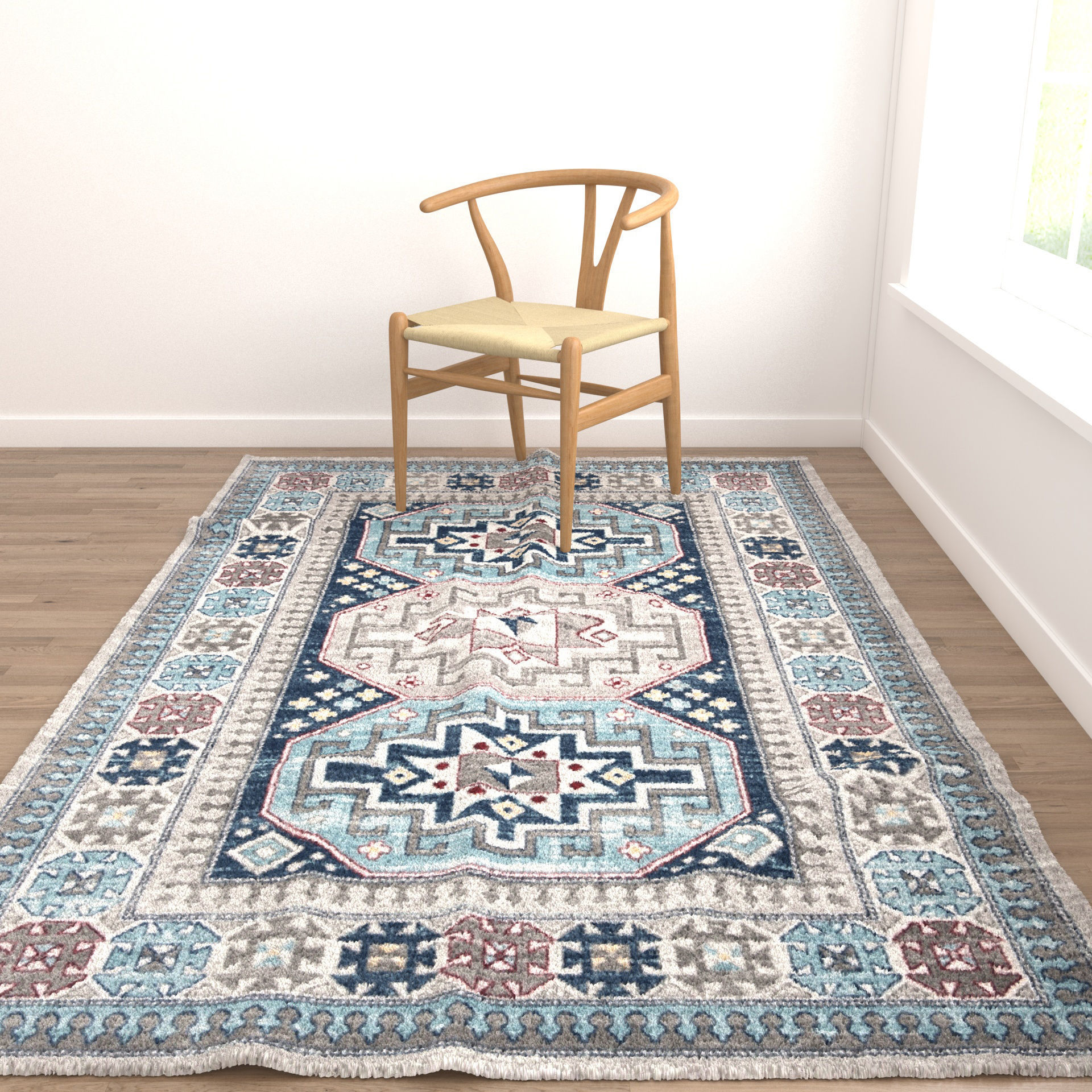 Rugs No 574 Low-poly 3D model_4