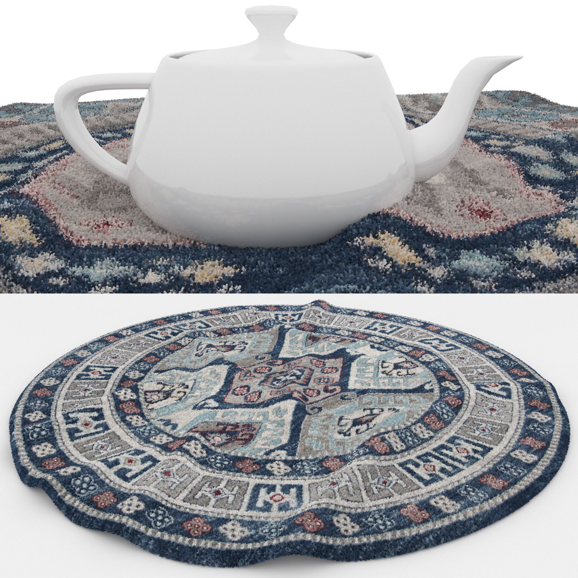 Rugs No 574 Low-poly 3D model_1