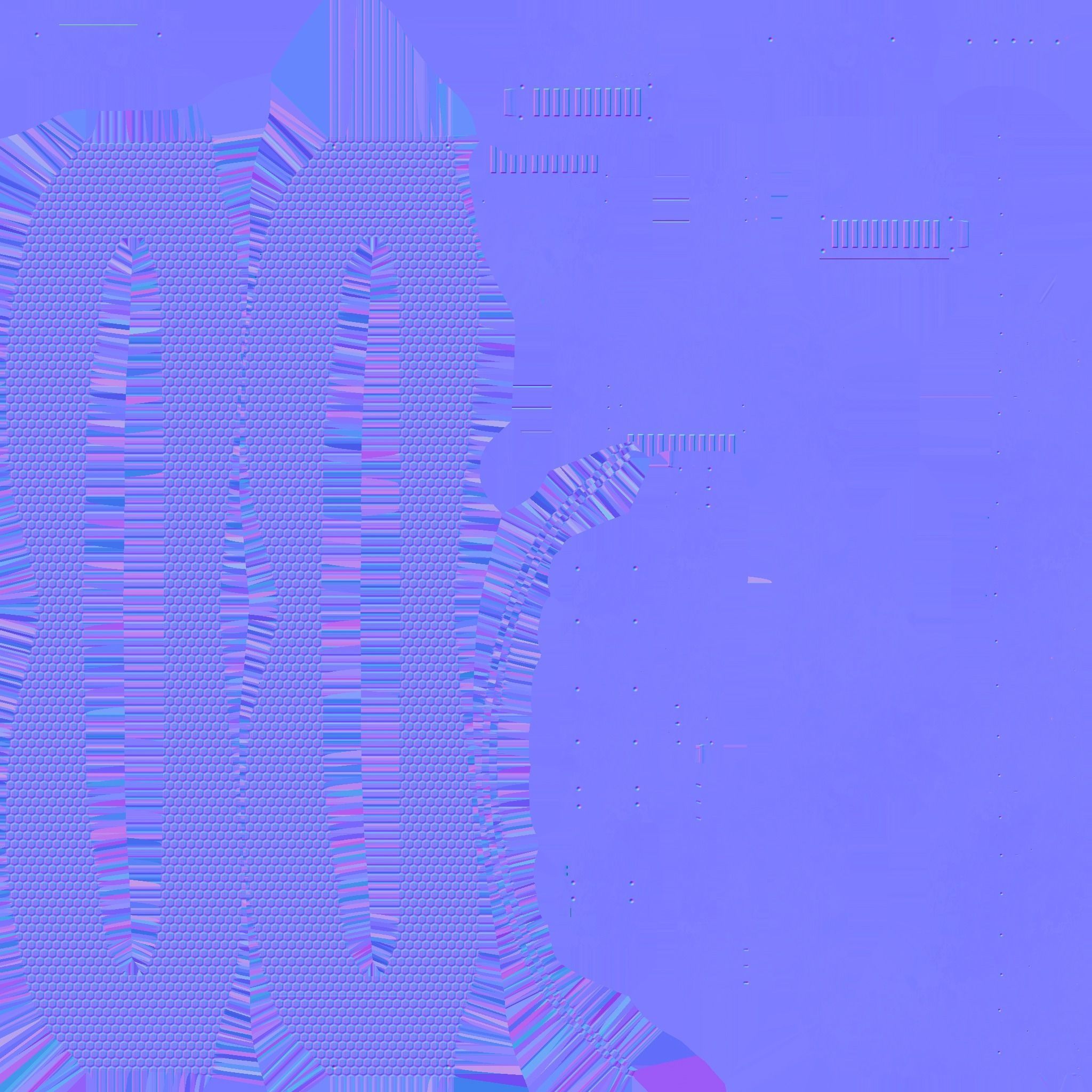 SciFi Glasses I07 Black Purple - Character Design Fashion Low-poly 3D model_21