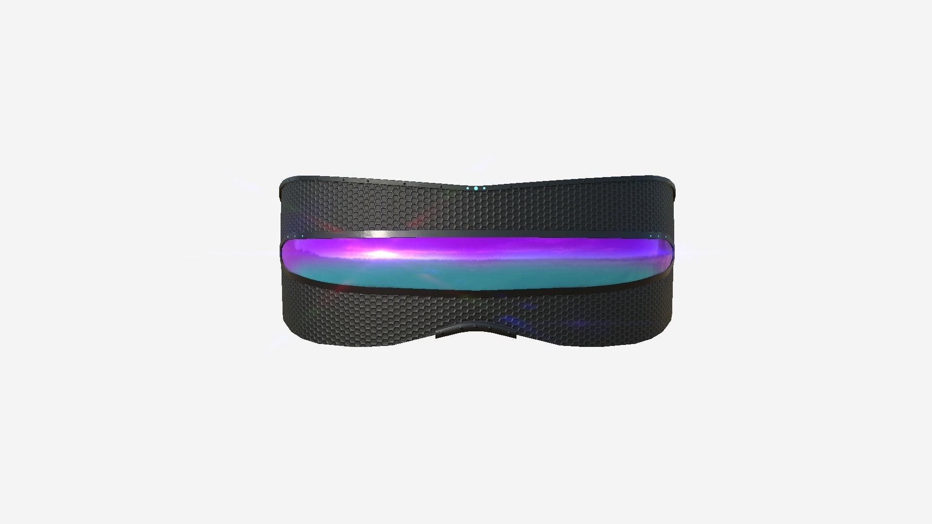 SciFi Glasses I07 Black Purple - Character Design Fashion Low-poly 3D model_1