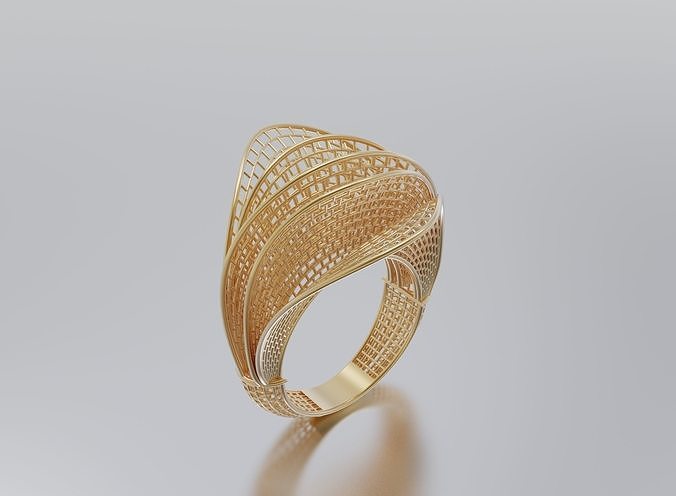 woman ring 3D print model