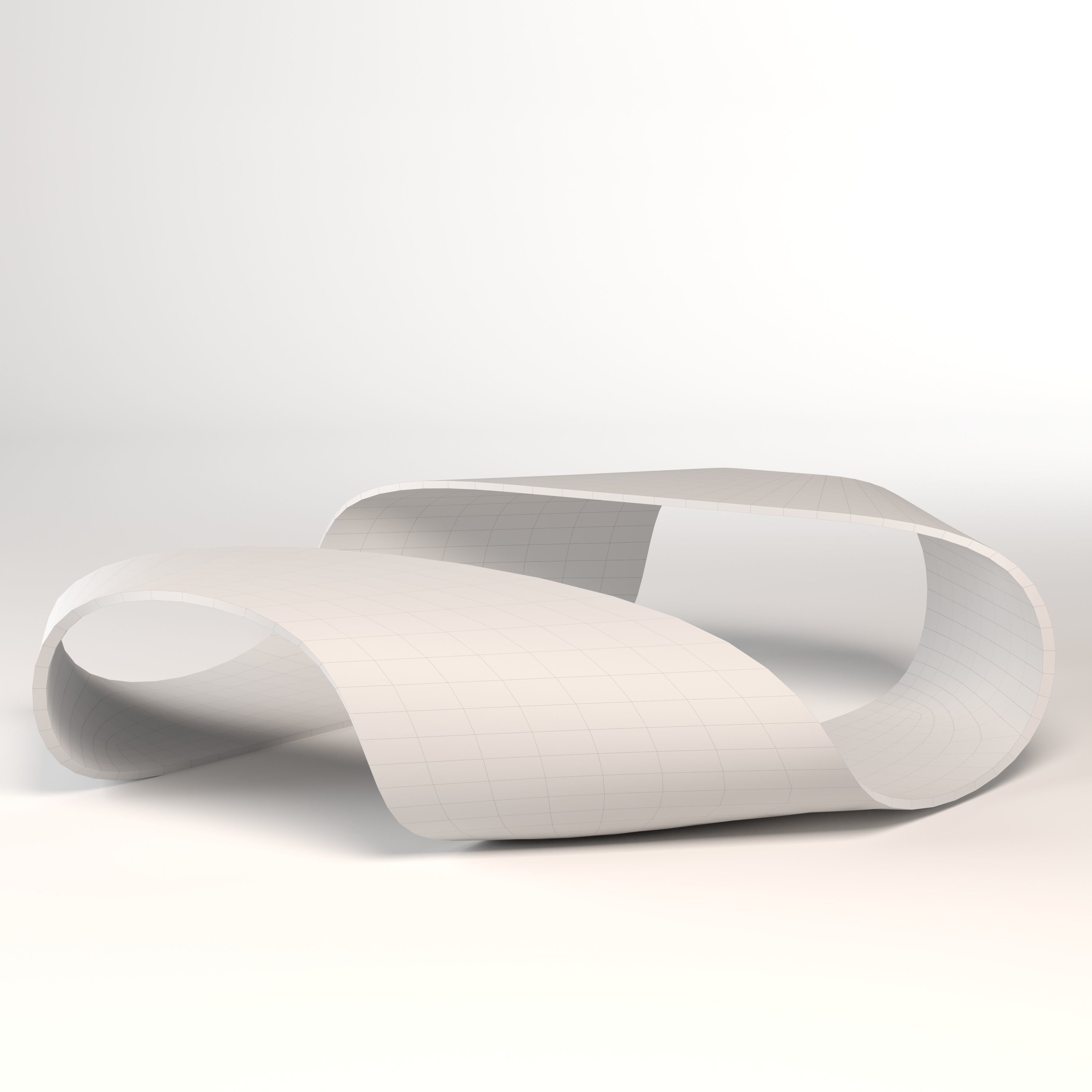 Bend Tabel Low-poly 3D model_11