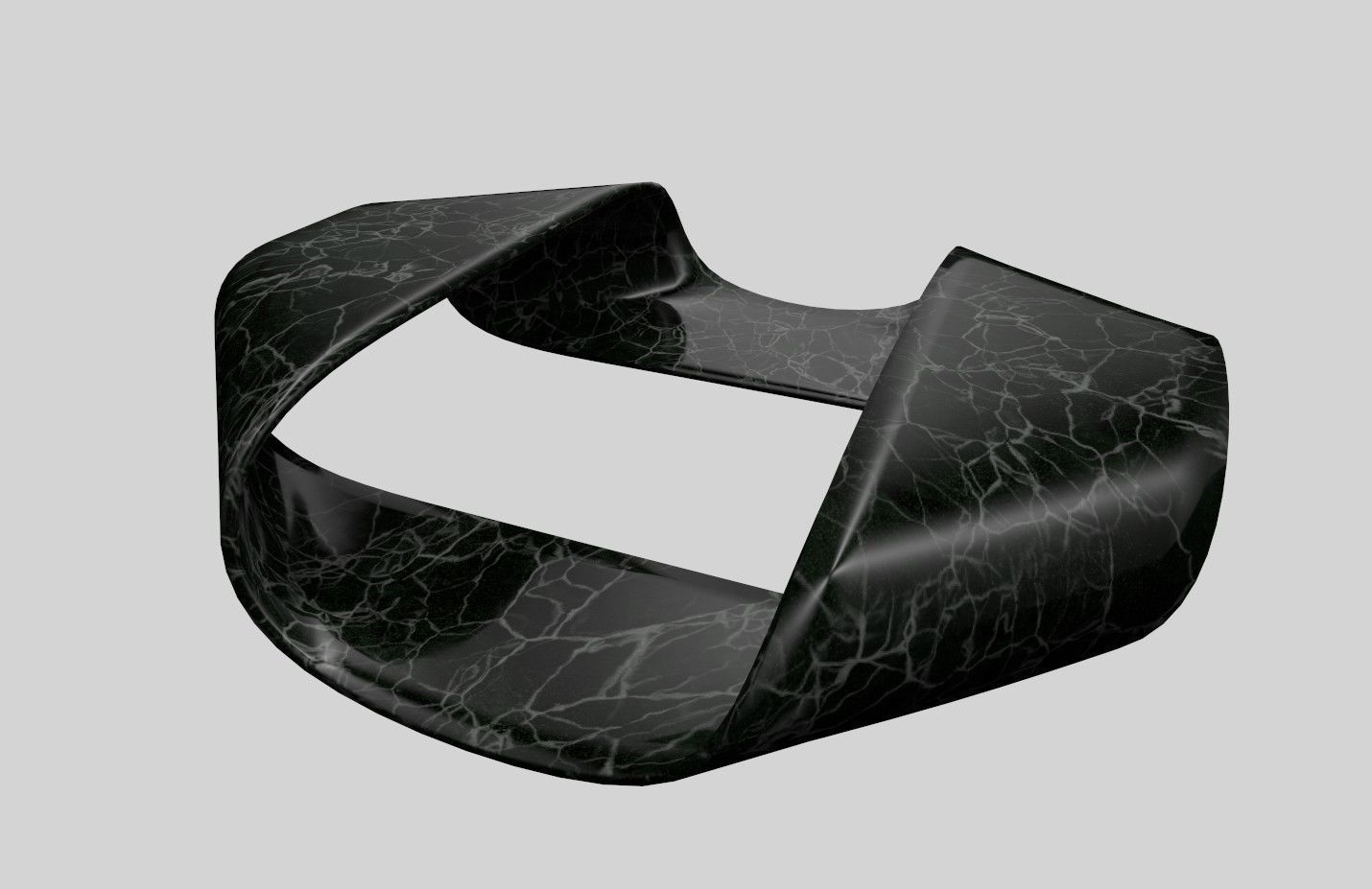 Bend Tabel Low-poly 3D model_2