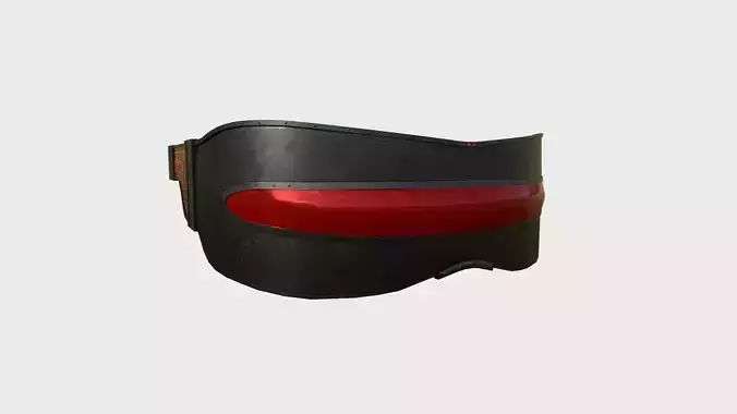 SciFi Glasses I09 Metal Red - Character Design Fashion Low-poly 3D model