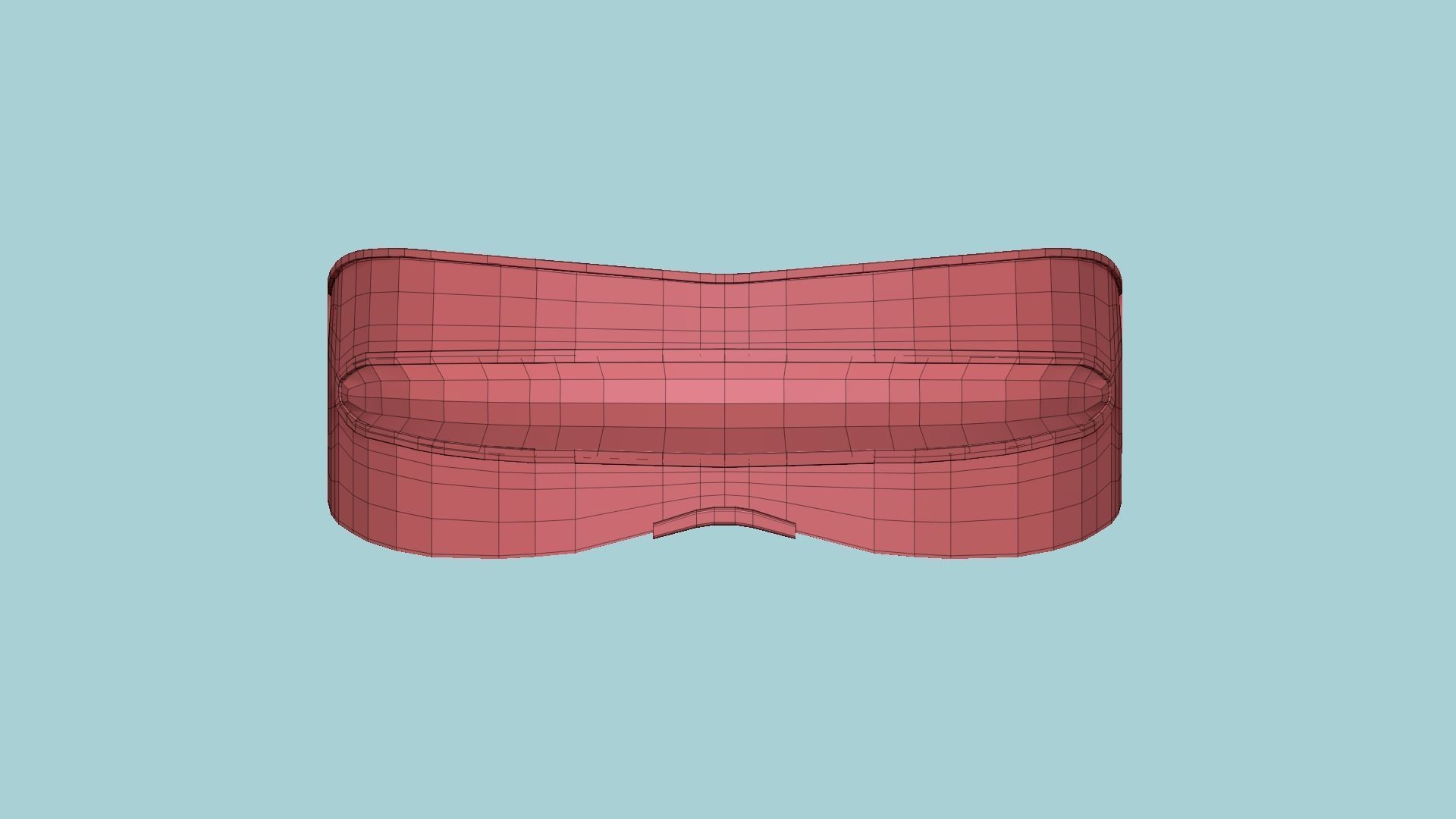 SciFi Glasses I09 Metal Red - Character Design Fashion Low-poly 3D model_11