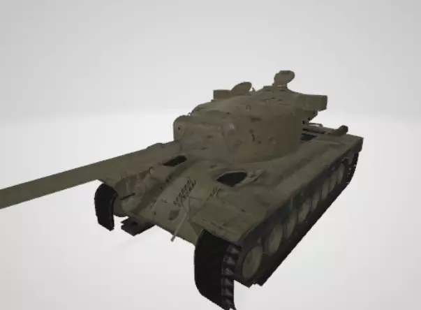 T 29 heavy tank crashed Free 3D model