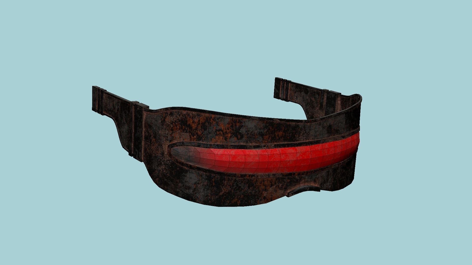 SciFi Glasses I10 Dirt Red - Character Design Fashion Low-poly 3D model_6