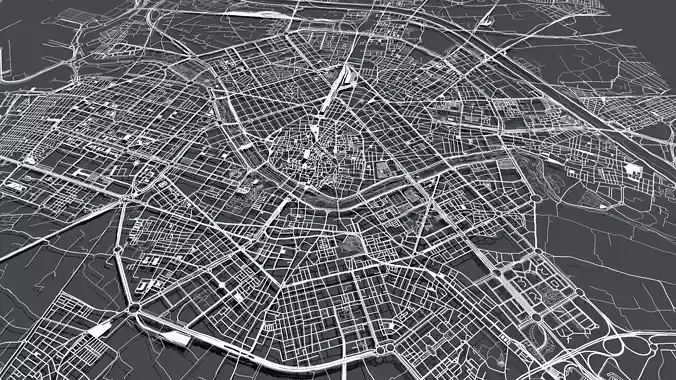 Streets and roads City Valencia Spain