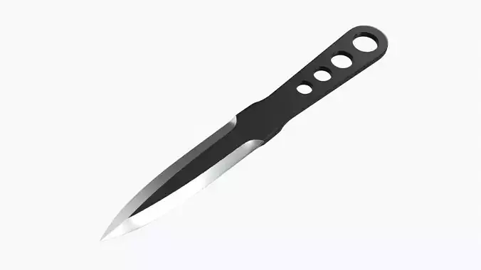 Knife throwing 01 3D model