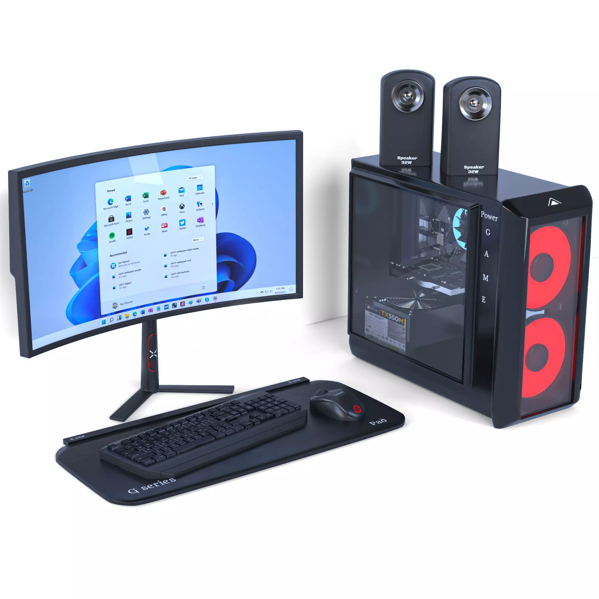 pc set 11 3D model_0