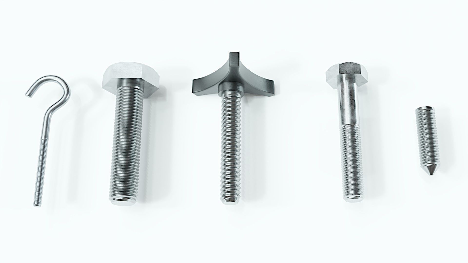 Large collection of fasteners 3D model_3