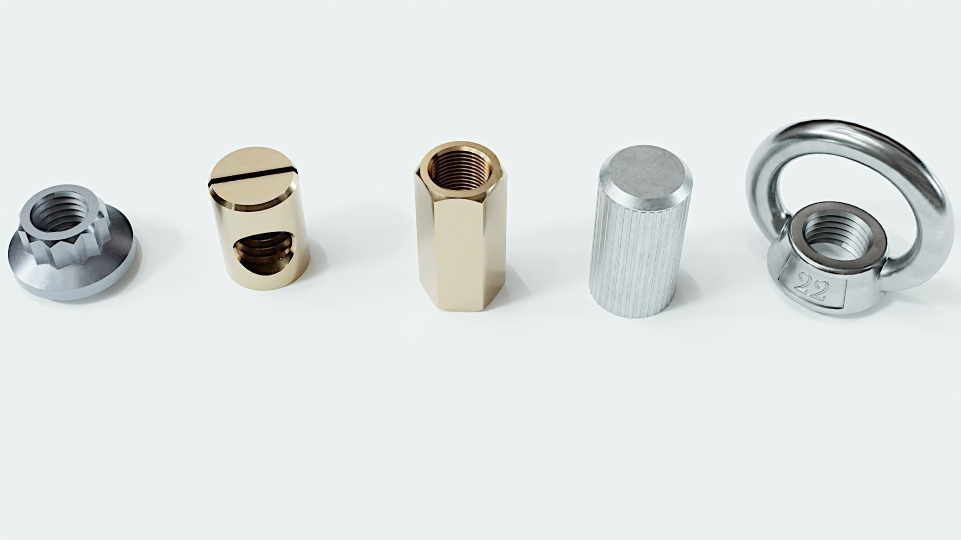 Large collection of fasteners 3D model_8