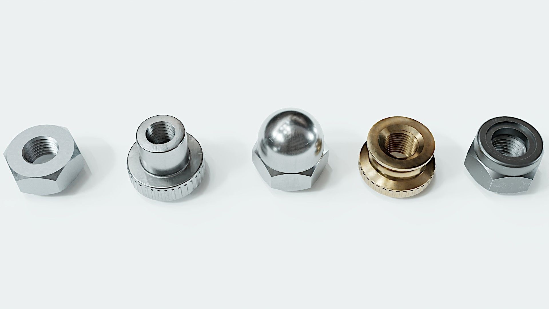 Large collection of fasteners 3D model_9