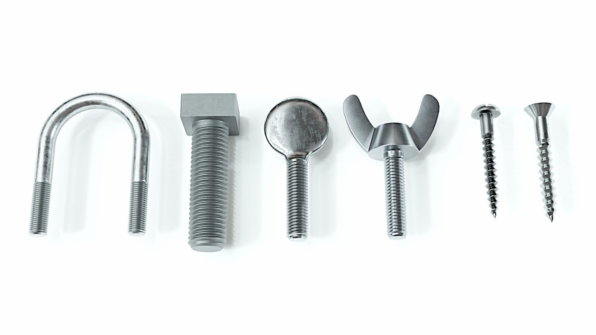 Large collection of fasteners 3D model_5