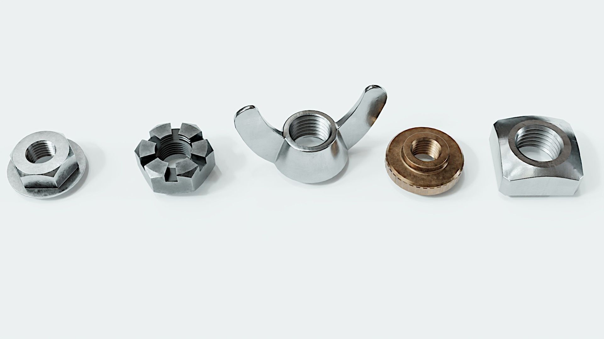 Large collection of fasteners 3D model_10