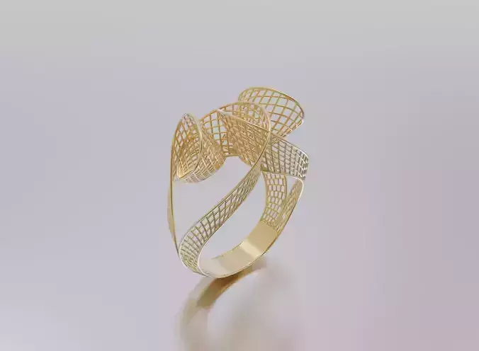 woman ring 3D print model