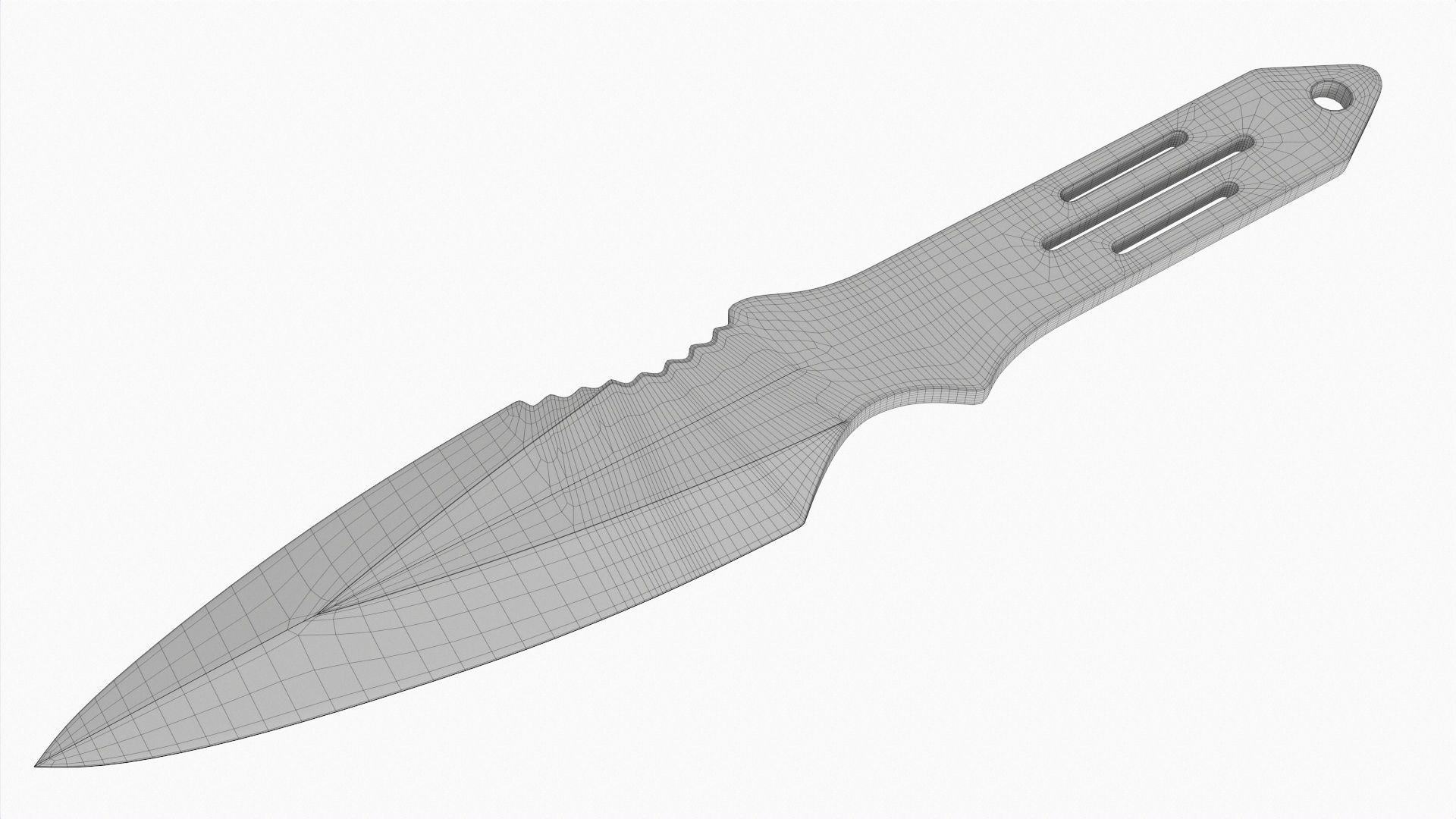 Knife throwing 02 3D model_6