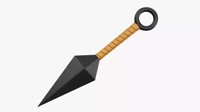 Knife throwing 03 3D model