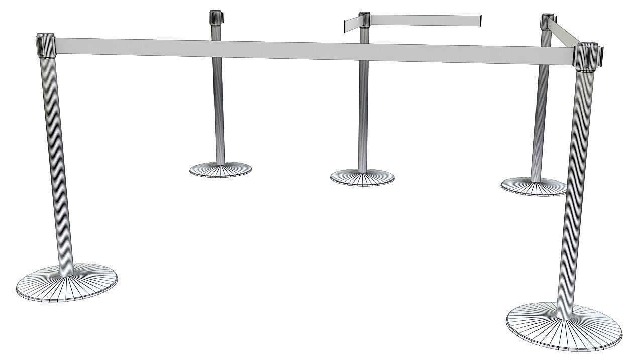 Partition poles 3D model_6