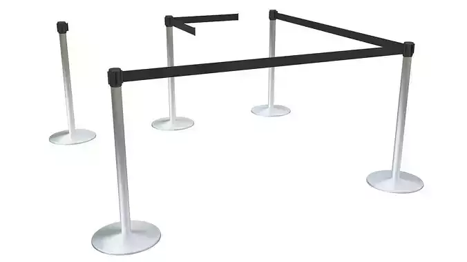 Partition poles 3D model