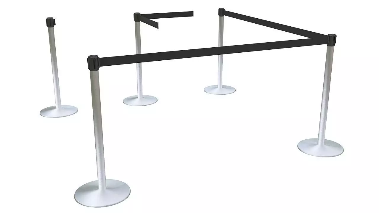 Partition poles 3D model_0