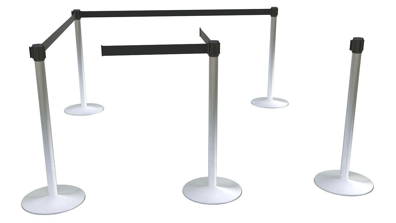 Partition poles 3D model_3