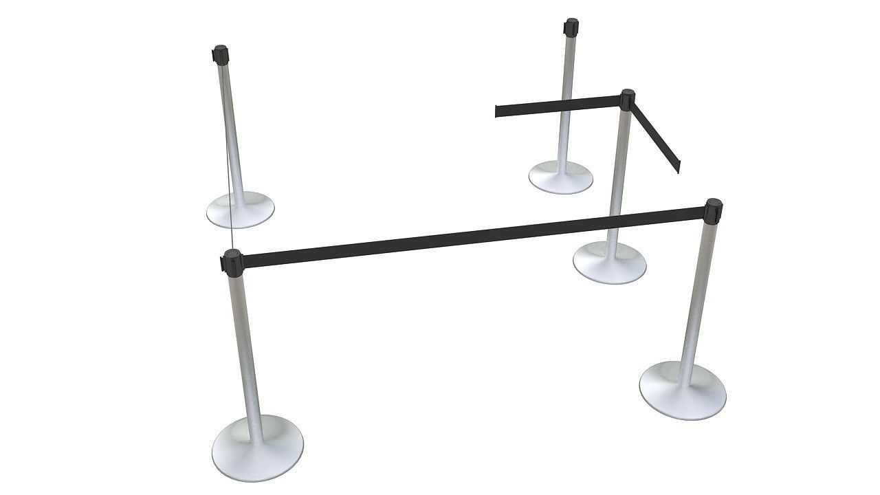 Partition poles 3D model_2