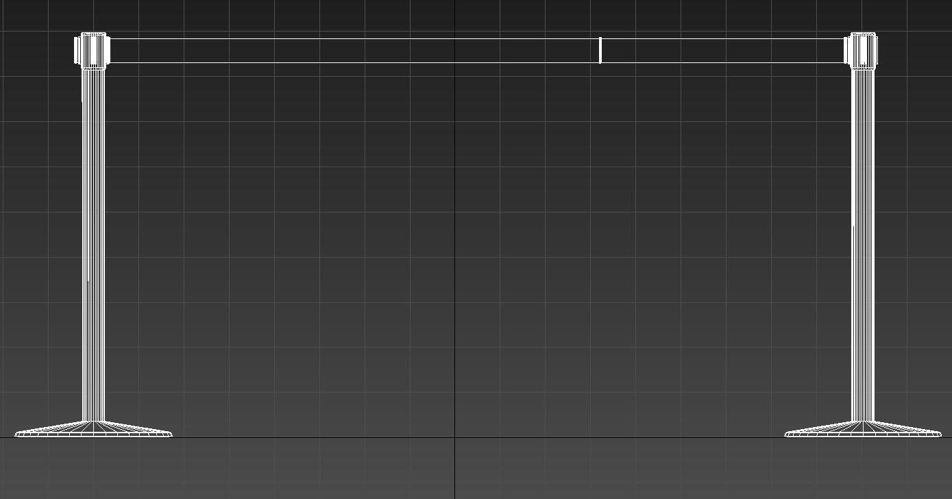 Partition poles 3D model_10