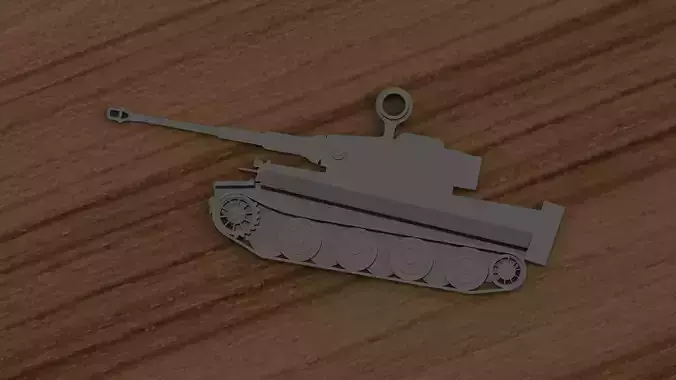 Keychain Tiger tank