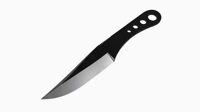 Knife throwing 04 3D model