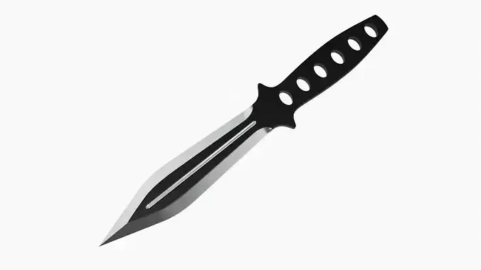 Knife throwing 05 3D model